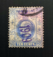 Hong Kong 1907 King Edward VII Of The United Kingdom - 10c Oblitéré - Usados