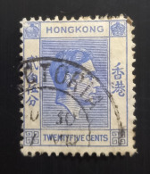 Hong Kong 1938 King George VI Of The United Kingdom -Ordinary Paper – 25c Oblitéré - Usados