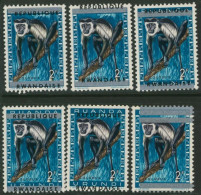 Rwanda (1964) - N°58** étude De 6 Variétés (Animaux) - Unused Stamps