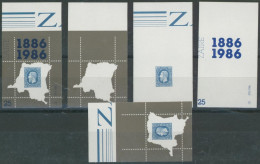 République Du Zaïre (1986) - N°1306 ND + 4 états ("étape" D'impression). TTB - Unused Stamps