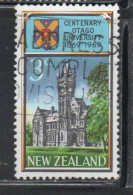 NEW ZEALAND NUOVA ZELANDA 1969 CENTENARY OF THE UNIVERSITY OF OTAGO 3c USED USATO OBLITERE' - Oblitérés