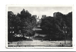 CPA PHOTO TORINO GIARDINI P. NUOVA E VIA ROMA - Parks & Gärten