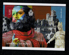 San Marino 2022 Street Art In San Marino 1v In Foglietto Complete Set ** MNH - Unused Stamps