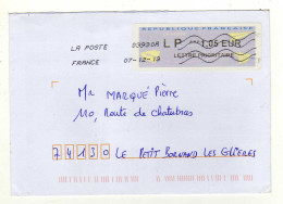 Enveloppe FRANCE Avec Vignette Affranchissement Lettre Prioritaire Oblitération LA POSTE 03930A 07/12/2013 - 2000 « Avions En Papier »