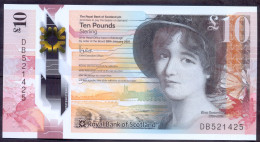 UK Scotland 10 Pounds 2021 AUNC # P- 371b < Royal Bank Of Scotland > - 10 Pounds