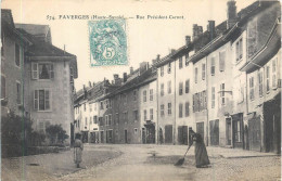 CPA 74 Haute Savoie > Faverges Rue Président Carnot - Faverges