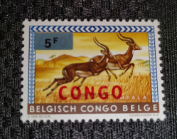 République Du Congo - 539 - Erreur - Cartouche Bleue Au Lieu De Rose - 1964 - Animaux - MNH - Nuevos