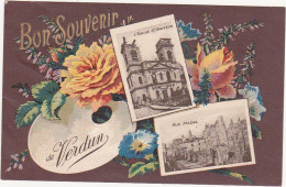 Bon Souvenir De VERDUN / Multi-vues, Fleurs - Souvenir De...