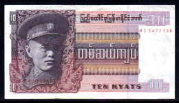 436-Birmanie 10 Kyats 1973 HI547 - Myanmar