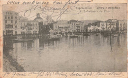 Grèce - Salonique - Le Quai - Barques - Carte Postale Ancienne - Griechenland