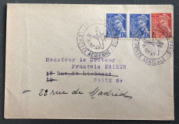 France, Divers Sur Enveloppe, Exposition De Paris / La Poste Aérienne 16.10.1943 - (B2474) - Cachets Commémoratifs