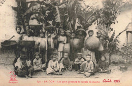 Viet Nam - Saïgon - Les Petits Porteurs De Paniers Du Marché - Decoly - Enfants  - Carte Postale Ancienne - Viêt-Nam