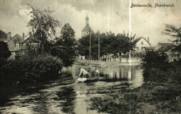 CPA Marne (51)      BETHENIVILLE  (carte Allemande) Sur L'eau Dans Une Barque - Bétheniville