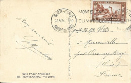 MONACO  -  TIMBRE  N° 120  -   VUE    -  1935 - Postmarks