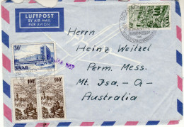 SAAR 1957  LETTER SENT FROM BEXBACH / PIECE OF COVER/ - Storia Postale