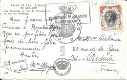 MONACO  -  TIMBRE  N° 544 -   PRINCE RAINIER III   -  1965 - Marcophilie