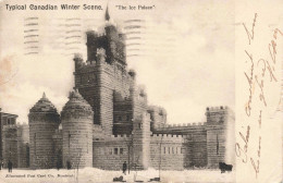 Canada - Typical Canadian Winter Scene - The Ice Palace - Carte Postale Ancienne - Montreal