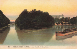 FRANCE - Chalons Sur Marne - La Fourche Du Canal - LL - Colorisé - Carte Postale Ancienne - Châlons-sur-Marne