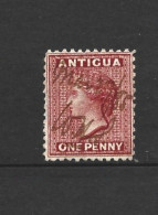 ANTIGUA    1884  (o) - SG 24    - Wmk Crown CA    - P12    - Cancelled Manusc. - 1858-1960 Crown Colony