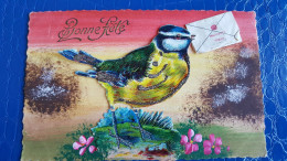 Carte Bonne Fête , Oiseau Avec Un Courrier Dans Le Bec , Voeux Les Plus Doux - Dreh- Und Zugkarten