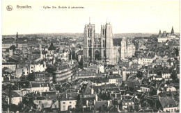 CPA Carte Postale Belgique Bruxelles Panorama Eglise Sainte Gudule   VM70658 - Viste Panoramiche, Panorama