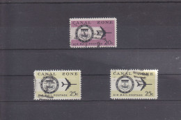 PANAMA - CANAL ZONE - O / FINE CANCELLED - 1965 / 1971 - AIRMAIL -  Yv. PA 45/46     Mi. 163/4 - Zona Del Canal