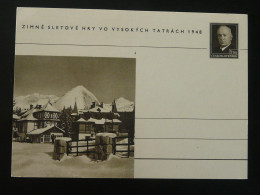 Entier Postal Stationery Card Montagne Mountain Tchecoslovaquie 1948 (ex 1) - Postkaarten