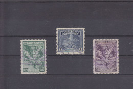 EL SALVADOR - O/ FINE CANCELLED - 1938/1940 - PALM LILY, COFFEE PLANT FLOWERING    Mi. 564, 581, 582 - Salvador