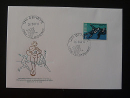 Lettre Cover Championnats Mondiaux Patinage Artistique Figure Skating Suisse 1968 - Pattinaggio Artistico