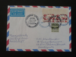 Lettre Premier Vol First Flight Cover Copenhagen Uruguay 25 Years Of SAS Denmark 1971 (ex 1) - Brieven En Documenten