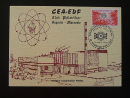 Carte Maximum Card Surregenerateur Phenix CEA-EDF Bagnols 30 Gard 1974 (ex 1) - Atom