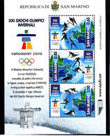 Olympics 2010 - Ice Hockey - SAN MARINO - Sheet MNH - Winter 2010: Vancouver