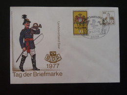 Entier Postal Stationnery Postal History Tag Der Briefmarke Merchweiler 1977 - Sobres - Usados