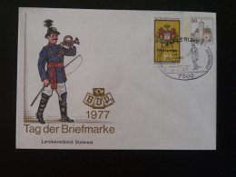Entier Postal Stationnery Postal History Tag Der Briefmarke Karlsruhe 1977 - Enveloppes - Oblitérées