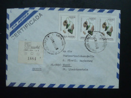 Lettre Recommandée Registered Cover Plante Aristolochia Argentina 1983 - Piante Medicinali