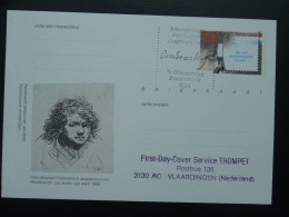 Entier Postal Stationery Card Rembrandt Pays Bas Netherlands 1984 (ex 1) - Rembrandt