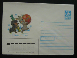 Entier Postal Stationery Hérisson Lapin Hedgehog Rabbit Soviet Union 1989 - Conigli