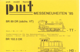 Catalogue PMT Profi Modell Thyrow Messeneuheiten 1995 HO TT - German