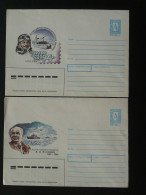 Entier Postal Stationery (x2) Explorateurs Polar Explorer  Soviet Union 1994 - Polar Explorers & Famous People