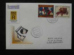 Lettre Recommandée Registered Cover Mersch Luxembourg 1994 - Briefe U. Dokumente