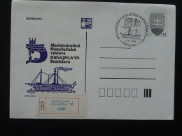 Entier Postal Stationery Bateau Ship Bratislava Dunajfila Slovakia 1995 - Buste