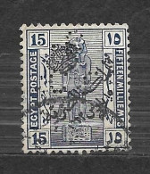 Egypte  PERFIN Perforé  YT N° 64 Ramsès II -   Anno 1920 1922 - 1915-1921 Protectorat Britannique