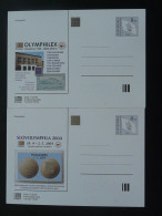 Entier Postal Stationery Card (x2) Jeux Olympiques Olympic Games Slovakia 2004 - Cartoline Postali