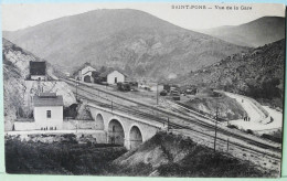 10197 -  Hérault -   SAINT  PONS  :  VUE  DE  LA  GARE     Animation  .. - Saint-Pons-de-Thomières