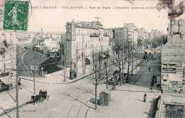 FRANCE - Saint Mandé - Vincennes - Rue De Paris De Paris - Carrefour Avenue Aubert - Carte Postale Ancienne - Vincennes