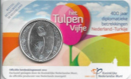 5 Euro 2012 , 400 Years Of Diplomatic Relations Between The Netherlands And Turkey , Tulip , Flower , UNC - Netherlands