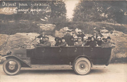 65-DEPART POUR GAVANIE - GARAGE MODERNE  CARTE-PHOTO- TRANSPORT DE TOURISTES - Otros & Sin Clasificación