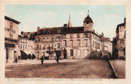 FRANCE - Charmes Sur Moselle - Place De L'Hôtel De Ville - DD - Colorisé - Carte Postale Ancienne - Charmes