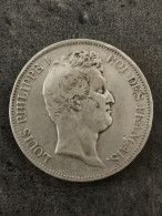 5 FRANCS ARGENT 1830 A LOUIS PHILIPPE I TYPE TIOLER TRANCHE EN RELIEF / SILVER - 5 Francs