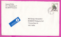 274822 / Poland Par Avion Cover Warsaw 1994 - 10 000 Zl. Pinus Cembra Plant To Sofia BG - Cartas & Documentos